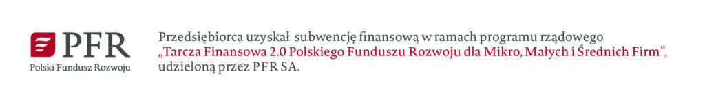 Plansza informacyjna PFR dotycząca subwencji finansowej dla małych i średnich firm